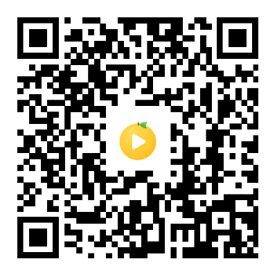 黄果短剧 App 下载二维码，中间是黄果图标